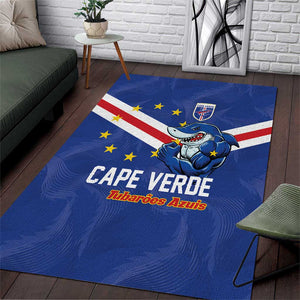 Cape Verde Football Area Rug Tubaroes Azuis Make History - African Pride