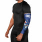 Custom Cape Verde Football Arm Sleeves Tubaroes Azuis Make History