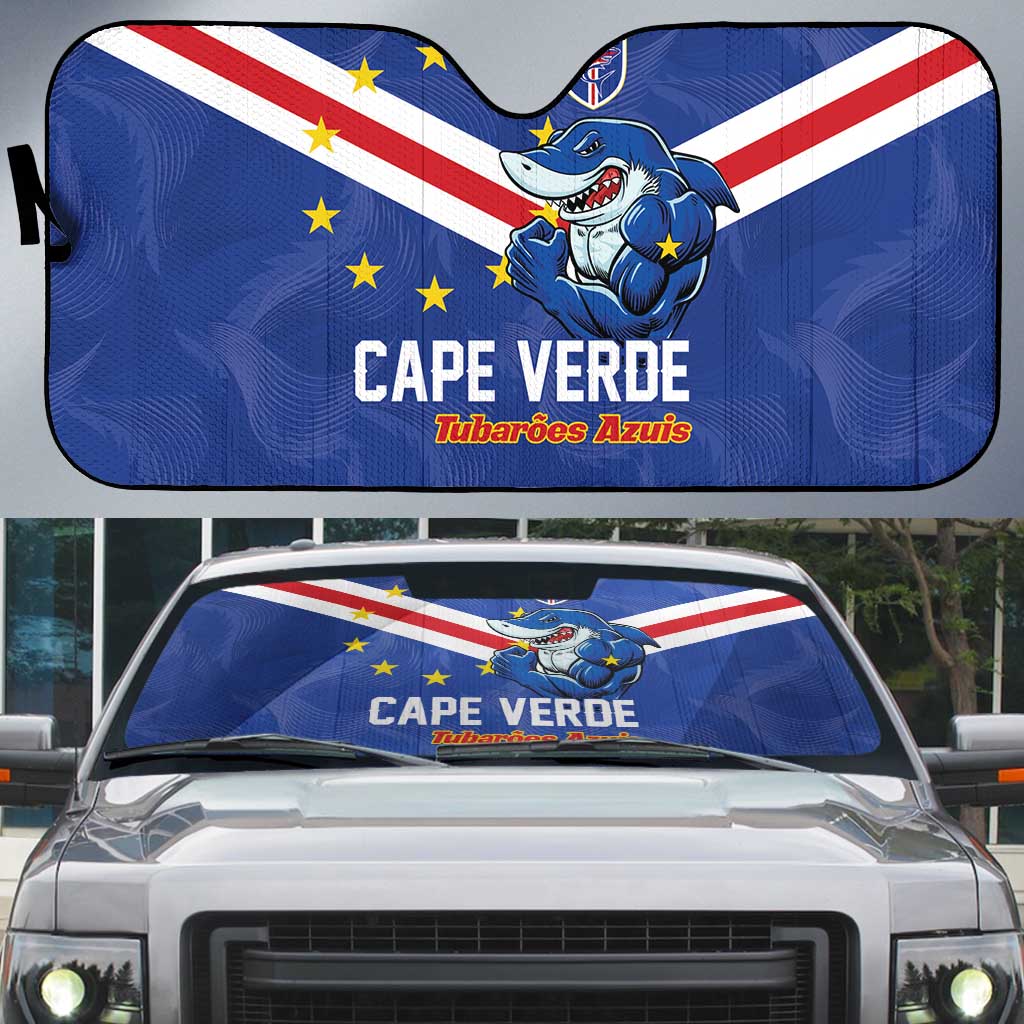 Cape Verde Football Auto Sun Shade Tubaroes Azuis Make History