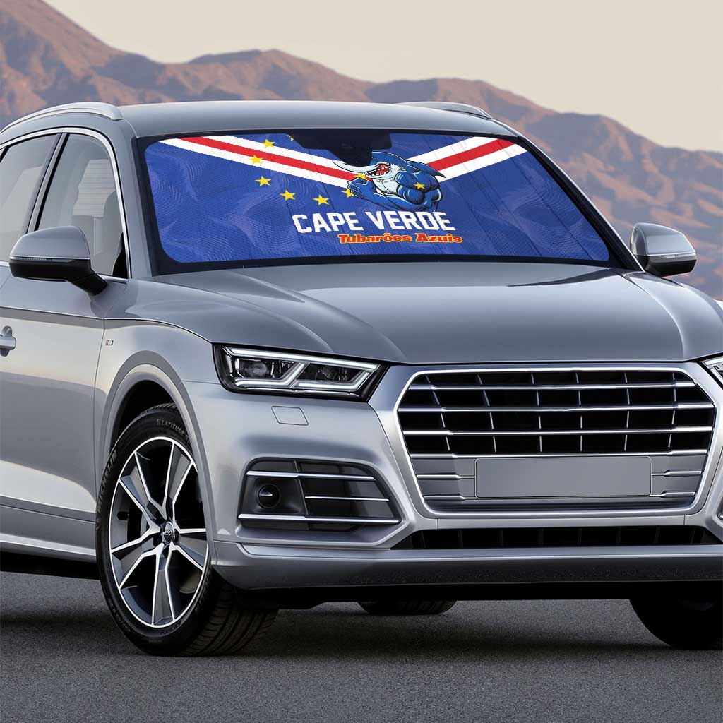 Cape Verde Football Auto Sun Shade Tubaroes Azuis Make History