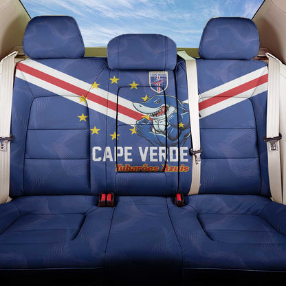 Cape Verde Football Back Car Seat Cover Tubaroes Azuis Make History - African Pride