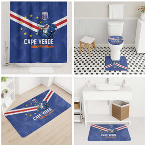 Cape Verde Football Bathroom Set Tubaroes Azuis Make History