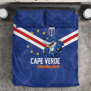 Cape Verde Football Bedding Set Tubaroes Azuis Make History - African Pride
