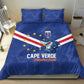 Cape Verde Football Bedding Set Tubaroes Azuis Make History - African Pride