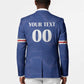 Custom Cape Verde Football Blazer Tubaroes Azuis Make History