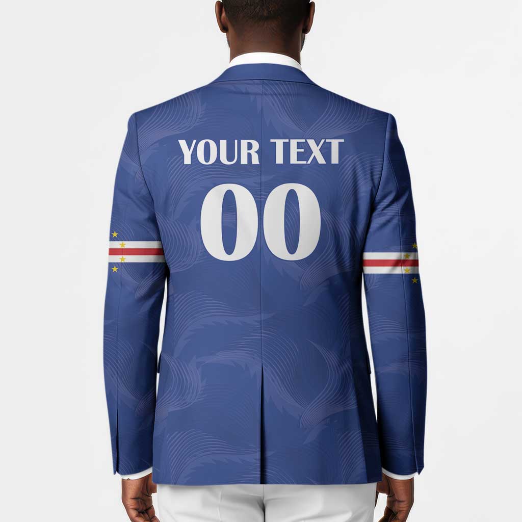 Custom Cape Verde Football Blazer Tubaroes Azuis Make History