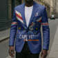 Custom Cape Verde Football Blazer Tubaroes Azuis Make History