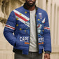Custom Cape Verde Football Bomber Puffer Jacket Tubaroes Azuis Make History