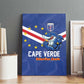 Cape Verde Football Canvas Wall Art Tubaroes Azuis Make History - African Pride