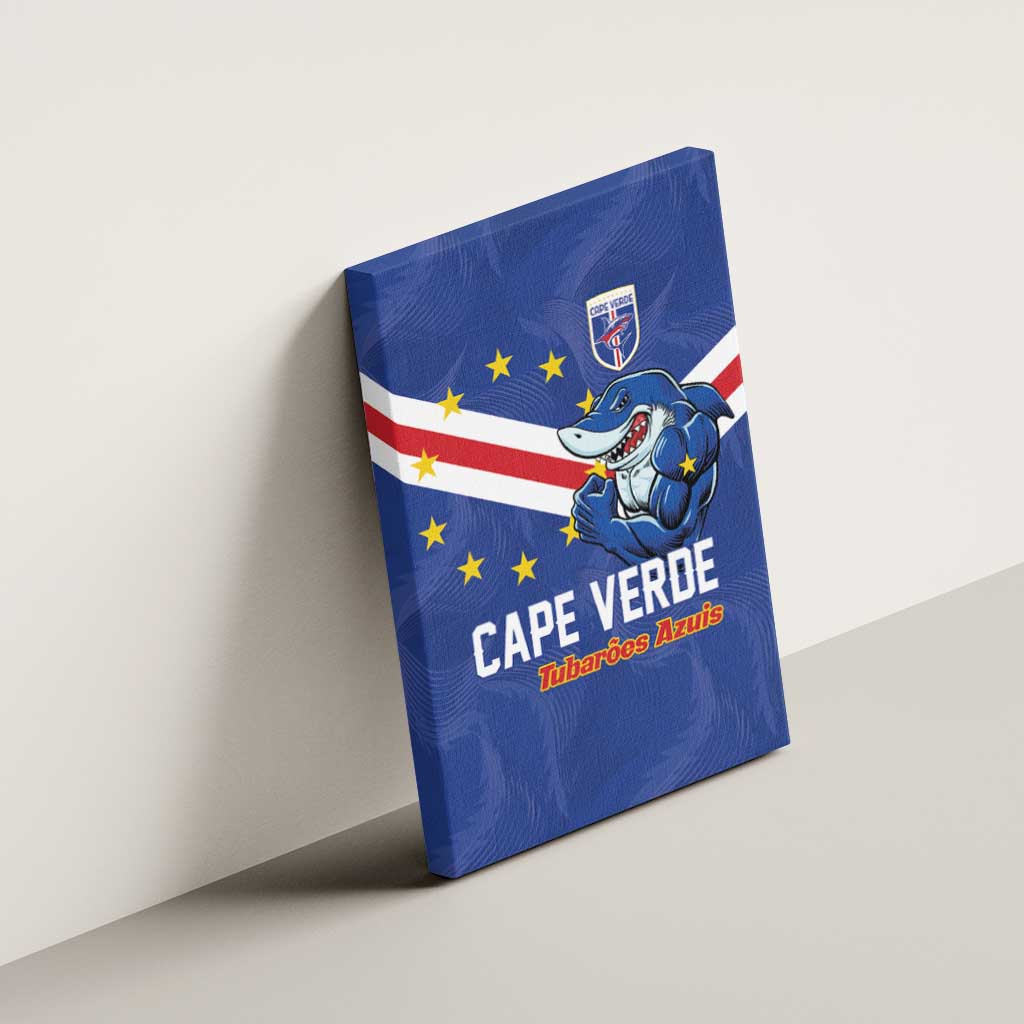 Cape Verde Football Canvas Wall Art Tubaroes Azuis Make History - African Pride