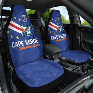 Cape Verde Football Car Seat Cover Tubaroes Azuis Make History - African Pride