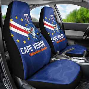 Cape Verde Football Car Seat Cover Tubaroes Azuis Make History - African Pride