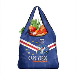 Cape Verde Football Grocery Bag Tubaroes Azuis Make History - African Pride