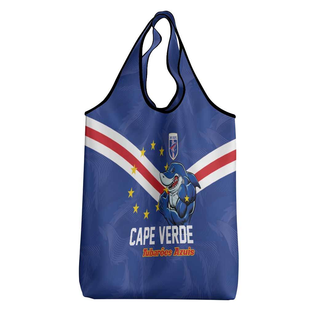 Cape Verde Football Grocery Bag Tubaroes Azuis Make History - African Pride