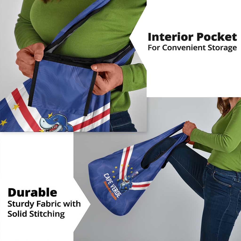 Cape Verde Football Grocery Bag Tubaroes Azuis Make History - African Pride