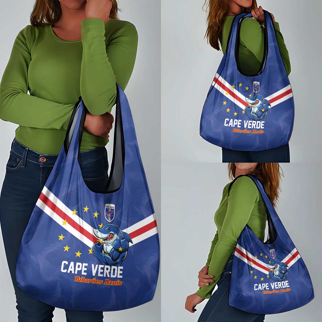 Cape Verde Football Grocery Bag Tubaroes Azuis Make History - African Pride