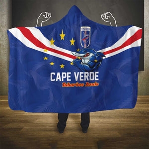 Cape Verde Football Hooded Blanket Tubaroes Azuis Make History - African Pride