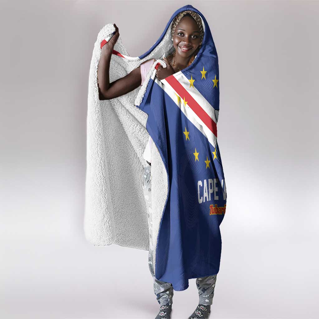 Cape Verde Football Hooded Blanket Tubaroes Azuis Make History - African Pride