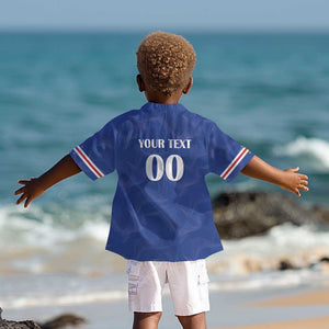 Custom Cape Verde Football Kid Hawaiian Shirt Tubaroes Azuis Make History - African Pride