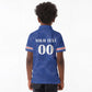 Custom Cape Verde Football Kid Polo Shirt Tubaroes Azuis Make History - African Pride