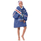 Custom Cape Verde Football Kid Wearable Blanket Hoodie Tubaroes Azuis Make History - African Pride