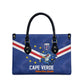 Cape Verde Football Leather Bag Tubaroes Azuis Make History