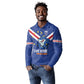 Custom Cape Verde Football Long Sleeve Polo Shirt Tubaroes Azuis Make History - African Pride