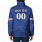 Custom Cape Verde Football Padded Jacket Tubaroes Azuis Make History