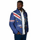 Custom Cape Verde Football Padded Jacket Tubaroes Azuis Make History