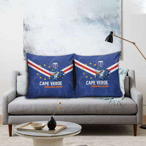 Cape Verde Football Pillow Cover Tubaroes Azuis Make History