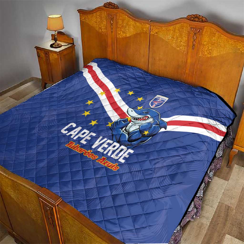 Cape Verde Football Quilt Tubaroes Azuis Make History - African Pride