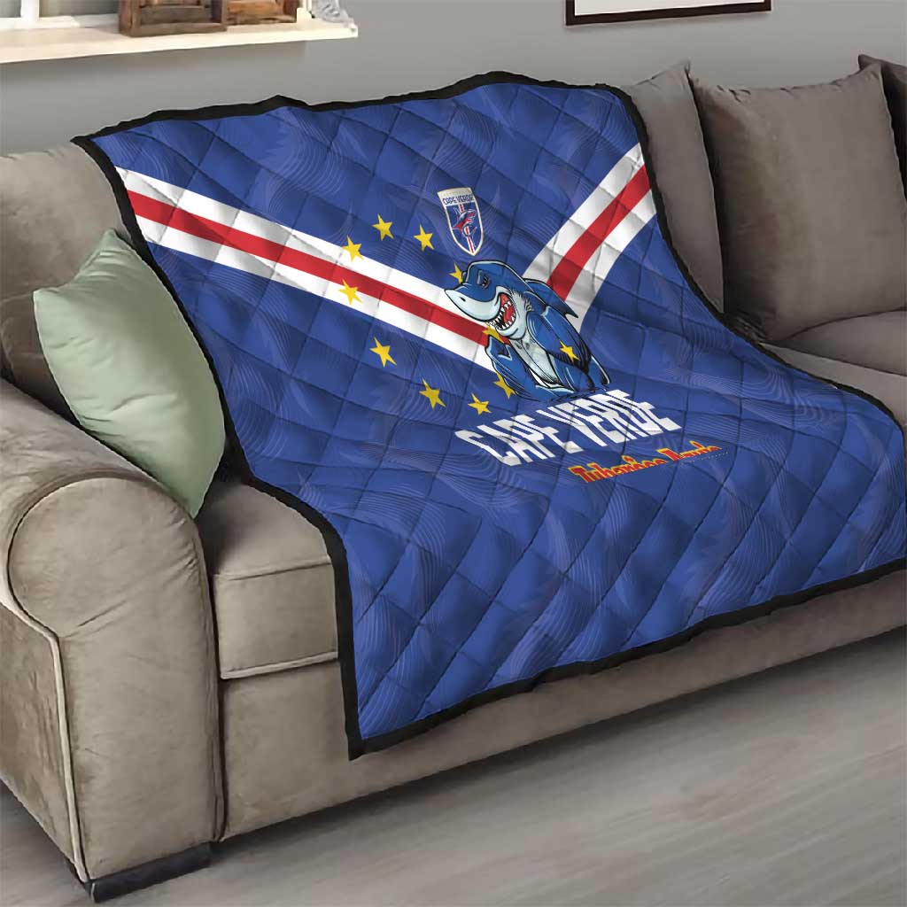 Cape Verde Football Quilt Tubaroes Azuis Make History - African Pride