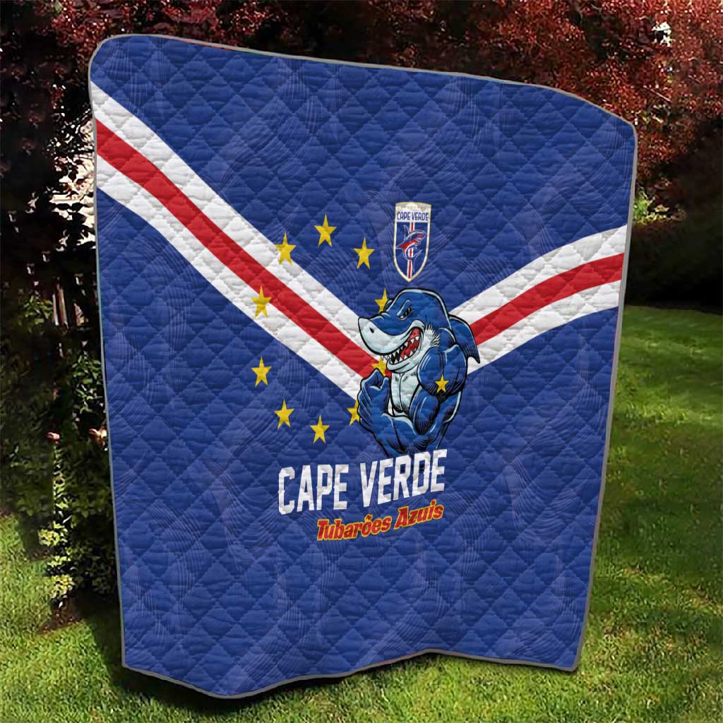 Cape Verde Football Quilt Tubaroes Azuis Make History - African Pride