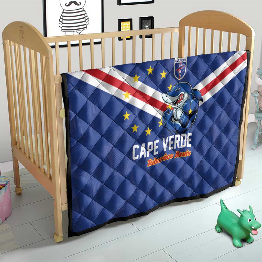 Cape Verde Football Quilt Tubaroes Azuis Make History - African Pride