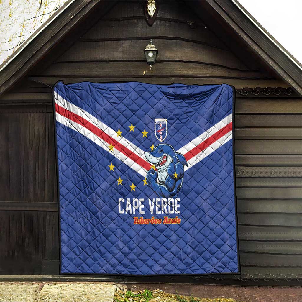 Cape Verde Football Quilt Tubaroes Azuis Make History - African Pride
