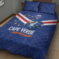 Cape Verde Football Quilt Bed Set Tubaroes Azuis Make History - African Pride