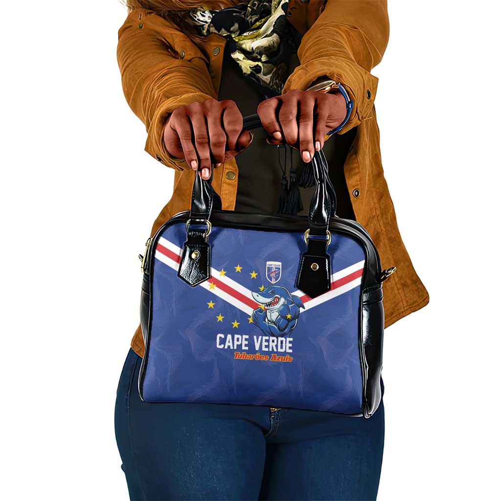 Cape Verde Football Shoulder Handbag Tubaroes Azuis Make History - African Pride