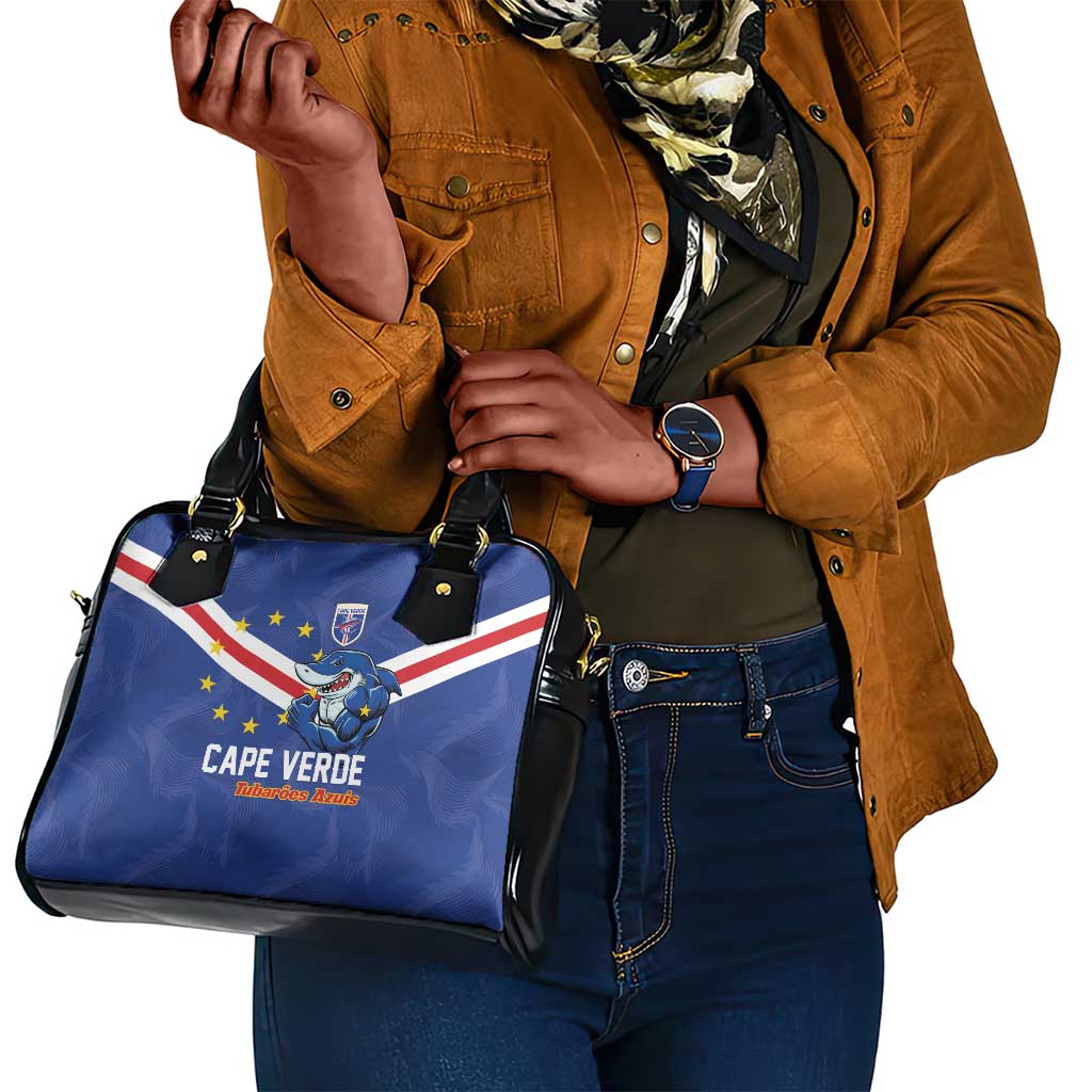 Cape Verde Football Shoulder Handbag Tubaroes Azuis Make History - African Pride