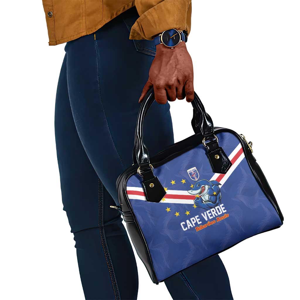 Cape Verde Football Shoulder Handbag Tubaroes Azuis Make History - African Pride