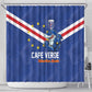 Cape Verde Football Shower Curtain Tubaroes Azuis Make History - African Pride
