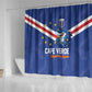 Cape Verde Football Shower Curtain Tubaroes Azuis Make History - African Pride
