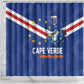 Cape Verde Football Shower Curtain Tubaroes Azuis Make History - African Pride
