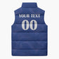 Custom Cape Verde Football Sleeveless Puffer Jacket Tubaroes Azuis Make History
