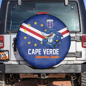 Cape Verde Football Spare Tire Cover Tubaroes Azuis Make History - African Pride
