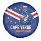 Cape Verde Football Spare Tire Cover Tubaroes Azuis Make History - African Pride