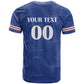 Custom Cape Verde Football T shirt Tubaroes Azuis Make History - African Pride