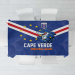 Cape Verde Football Tablecloth Tubaroes Azuis Make History - African Pride
