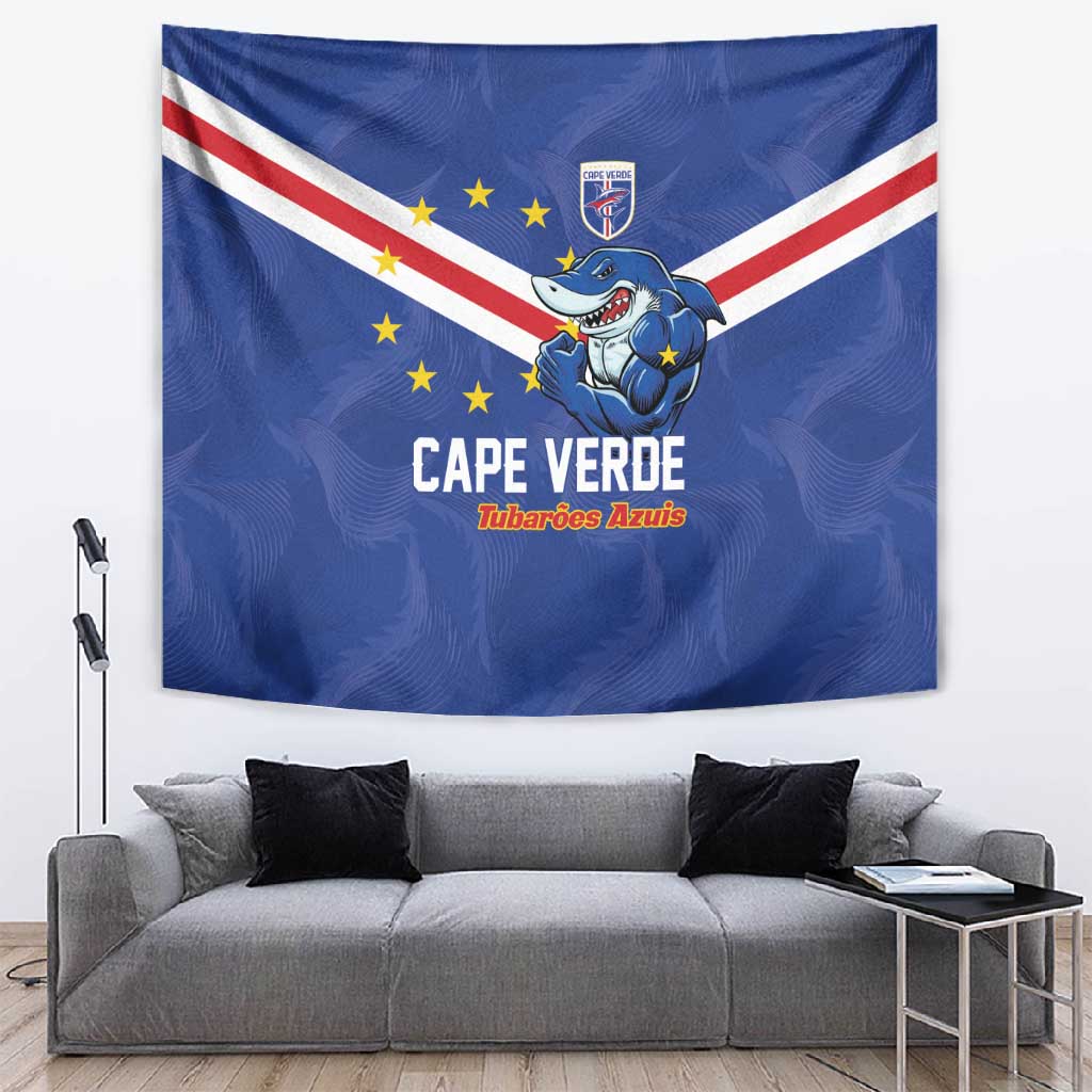 Cape Verde Football Tapestry Tubaroes Azuis Make History - African Pride
