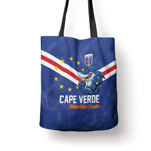 Cape Verde Football Tote Bag Tubaroes Azuis Make History