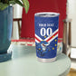 Custom Cape Verde Football Tumbler Cup Tubaroes Azuis Make History - African Pride